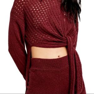 Freepeople berry knit sweater. Never been worn. Size L.